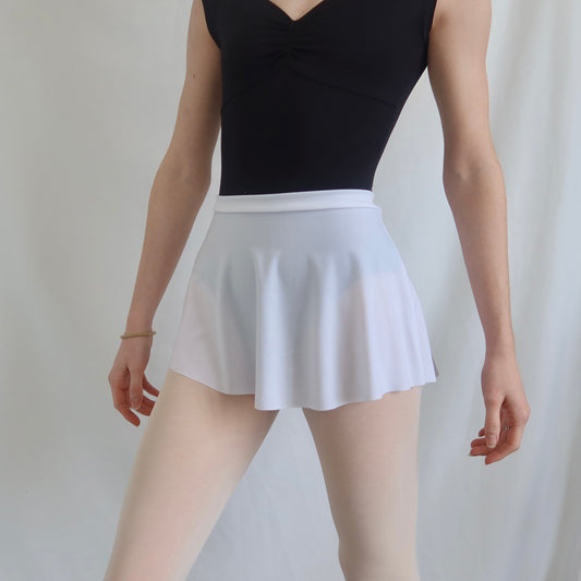 White Pull-On Skirt
