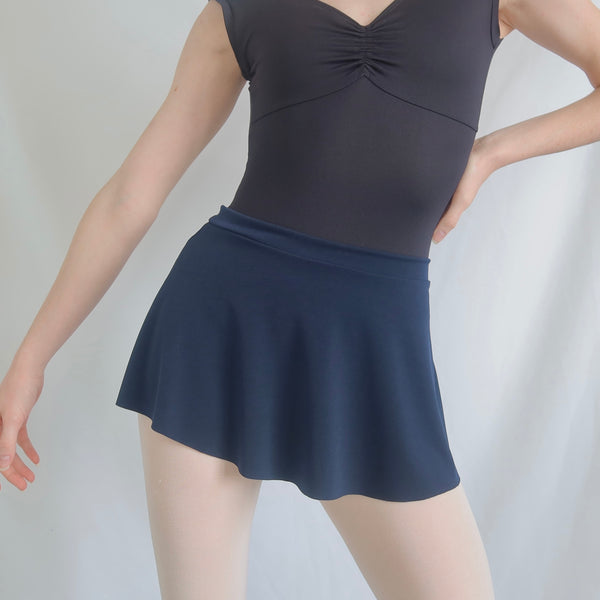 Navy Blue Pull-On Skirt